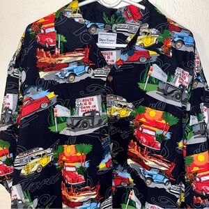 David Carey Originals Vintage Ford Hawaiian Camp Men’s Shirt 3xl Cotton/Rayon